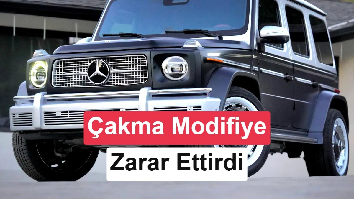 Alibaba'dan aldığı çakma kitlerle Mercedes'ini modifiye eden adam büyük zarar etti