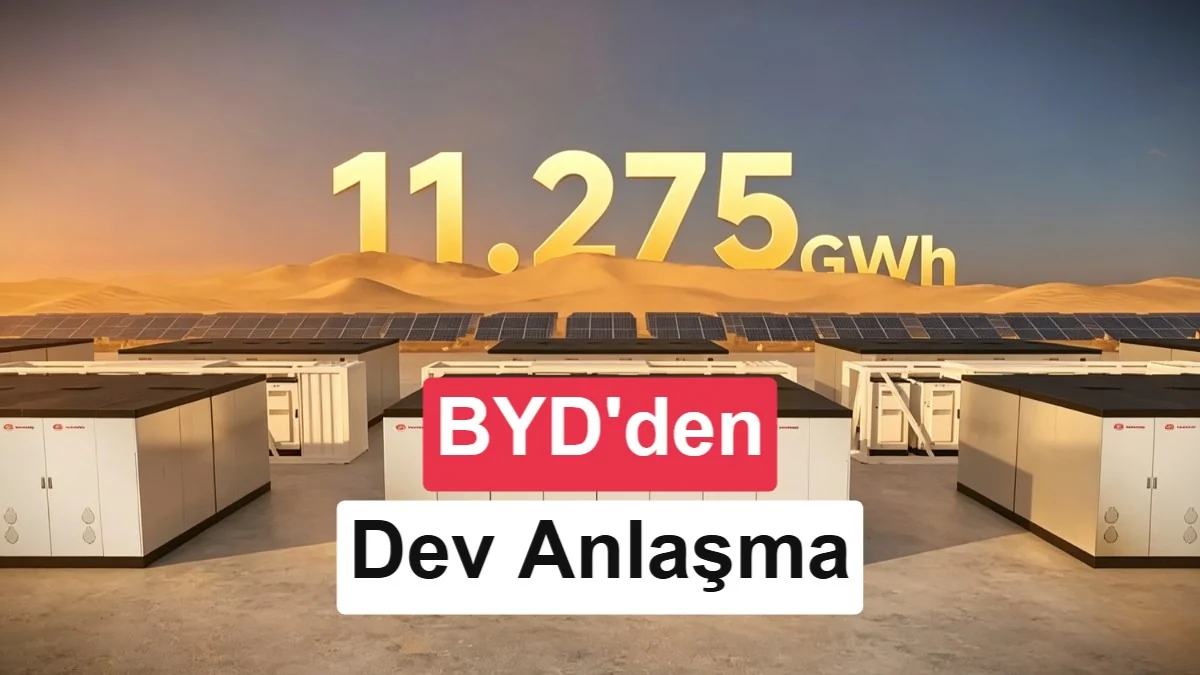 BYD'den dev anlaşma: Dünyanın en büyük depolama projesine 11,3 GWh batarya sağlayacak