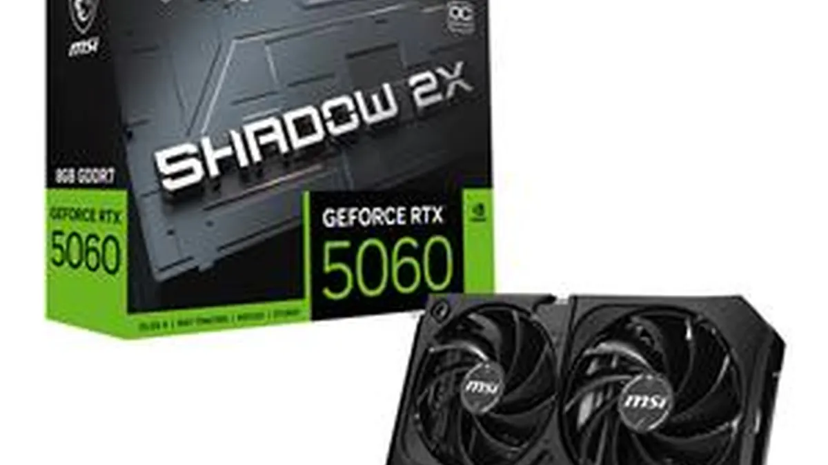 Ekran kartı fırsatı: MSI GeForce RTX 5060 SHADOW 2X OC 8GB GDDR7 128Bit DLSS 4 Ekran Kartı %10 ucuzladı