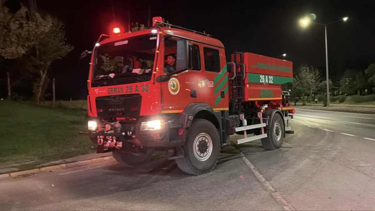 Eskişehir'de TEI yerleşkesinde yangın