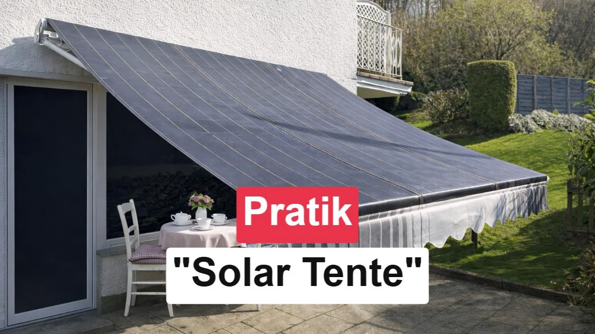 Güneşten elektrik üreten tente: Hem gölge hem de enerji sağlıyor