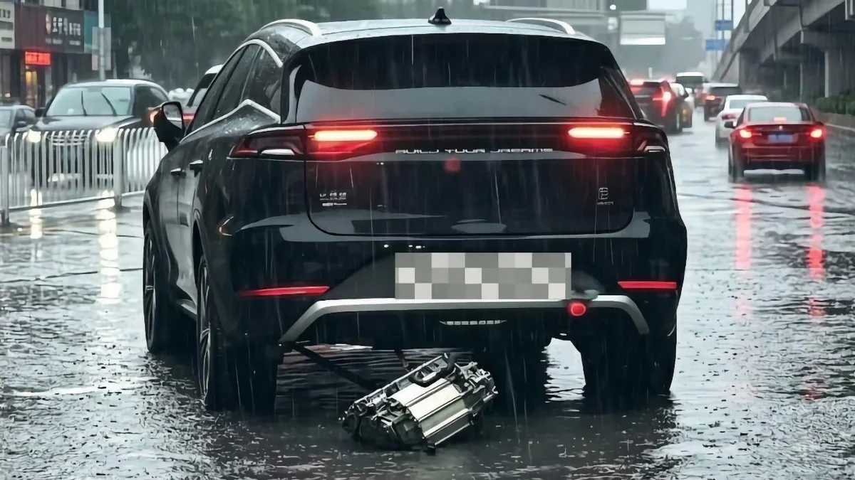 Motoru Düşen BYD Otomobili Ortalığı Karıştırdı