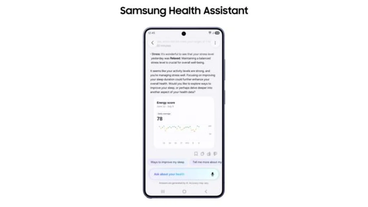 Samsung, yapay zeka destekli sağlık asistanını duyurdu