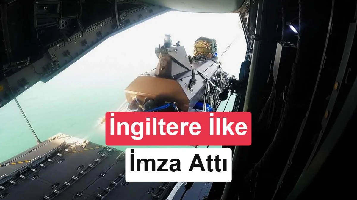 Tarihte bir ilk: Otonom insansız deniz aracı askeri uçaktan denize bırakıldı