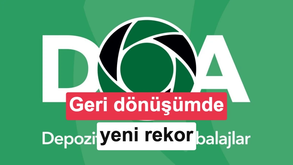 Türkiye geri dönüşümde gaza bastı: 33 milyon TL iade yapıldı